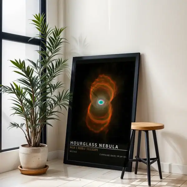 Alternative view of Hourglass Nebula Nasa Çekim Uzay Tablosu