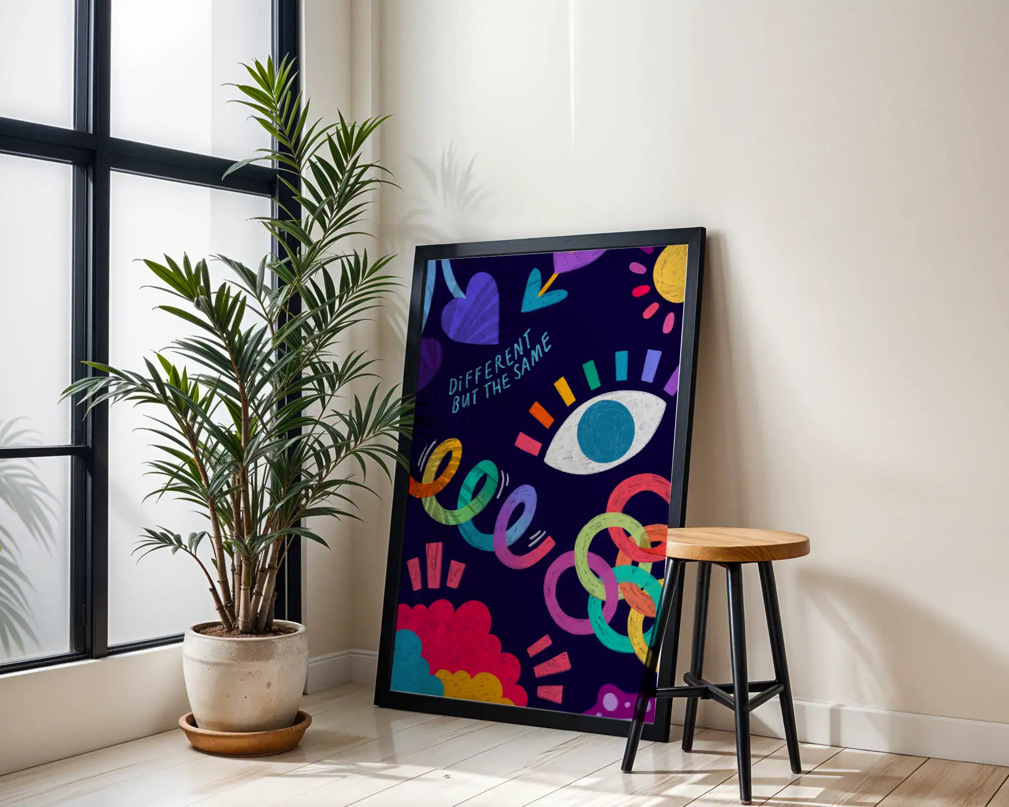 Different But The Same Renkli Tablo - Görsel 2