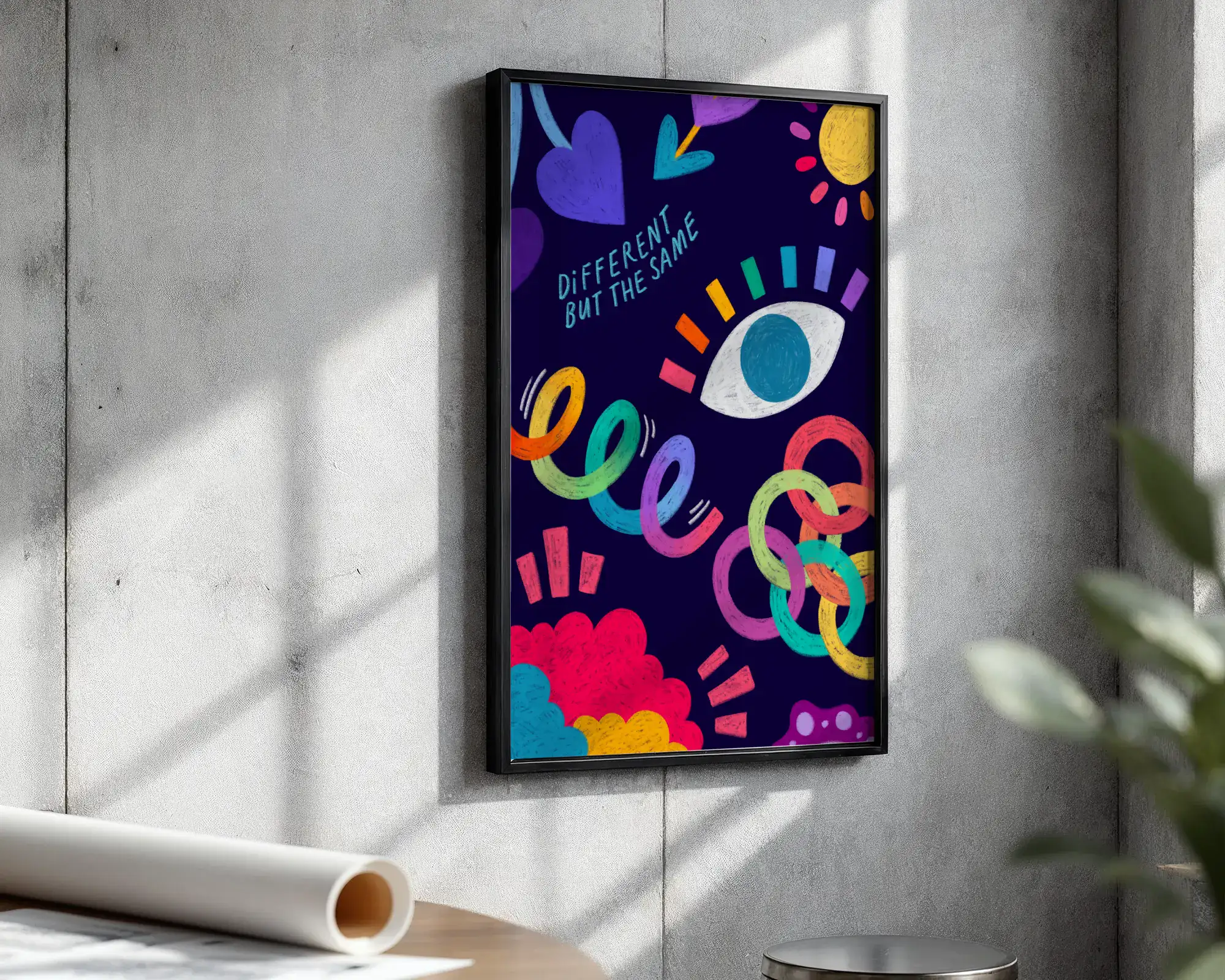Different But The Same Renkli Tablo - Görsel 3
