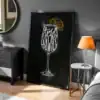 Siyah Beyaz Kadeh Tablo