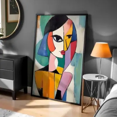 Renkli Göz Detay Tasarım Tablo