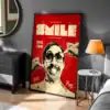 Smile Kırmızı Vintage Tablo