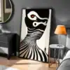 Maximalist Kırmızı Göz Detay Dekoratif Tablo