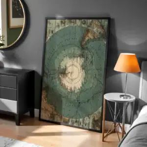 Eski Dünya Haritası Dekoratif Tablo