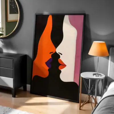 2 Kadın Figürlü Dekoratif Tablo