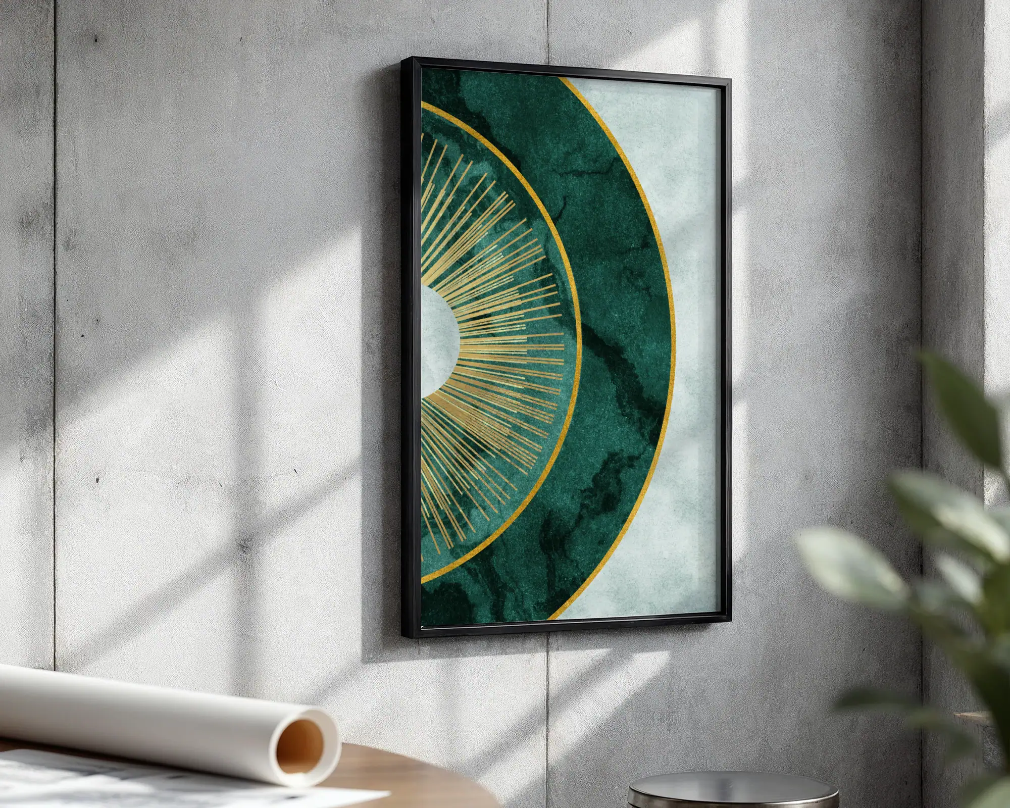 Yeşil Boho Tarzı Dekoratif Tablo - Görsel 3