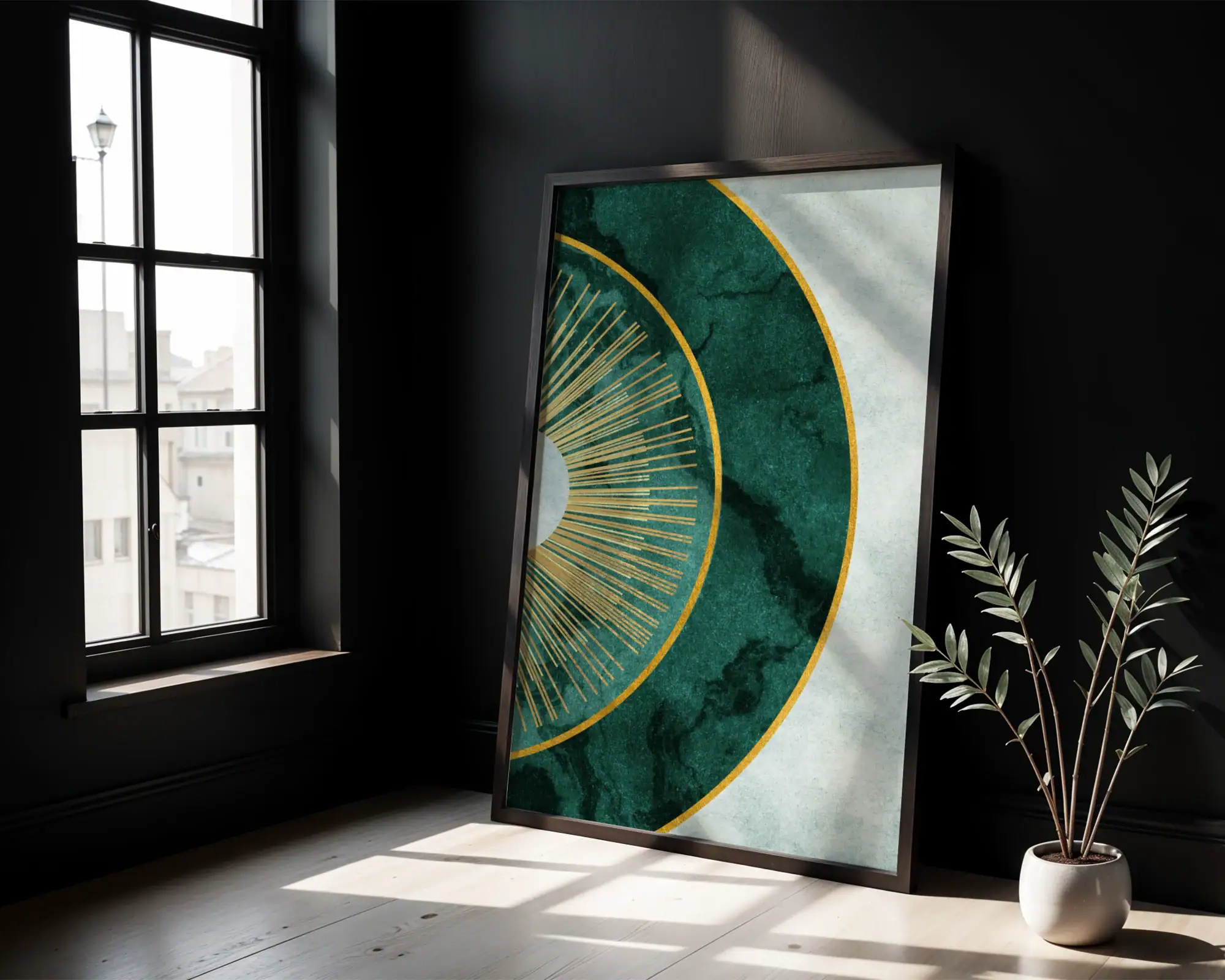 Yeşil Boho Tarzı Dekoratif Tablo - Görsel 4