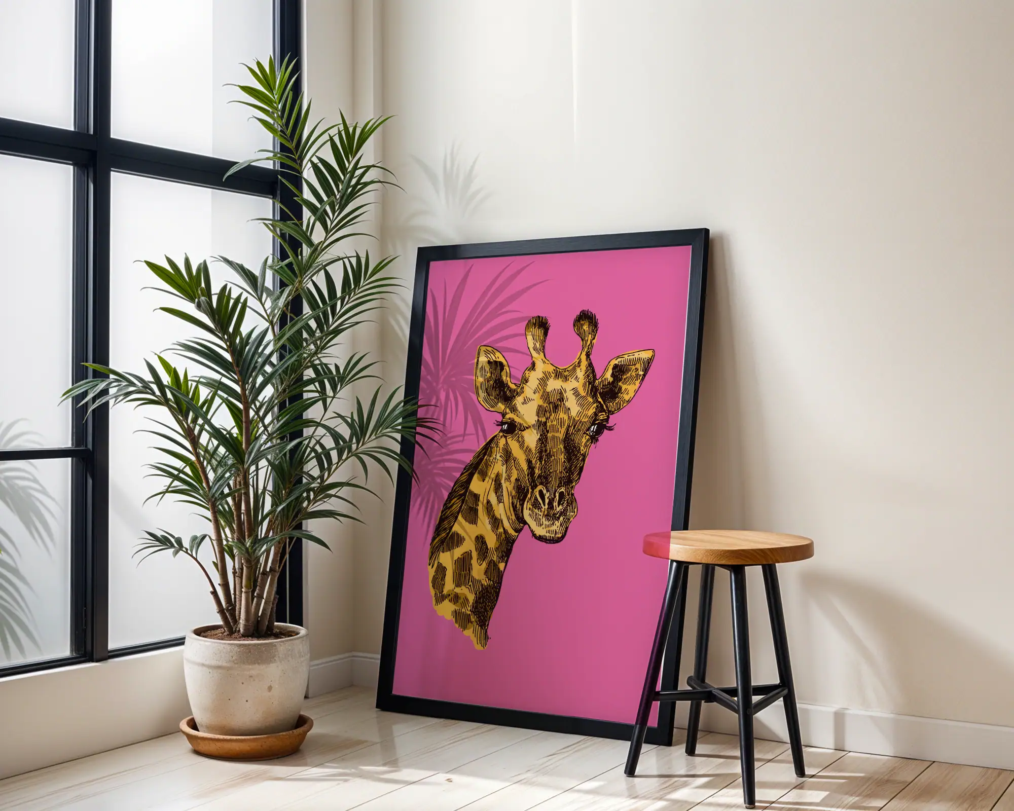 Zürafa Dekoratif Tablo - Görsel 2