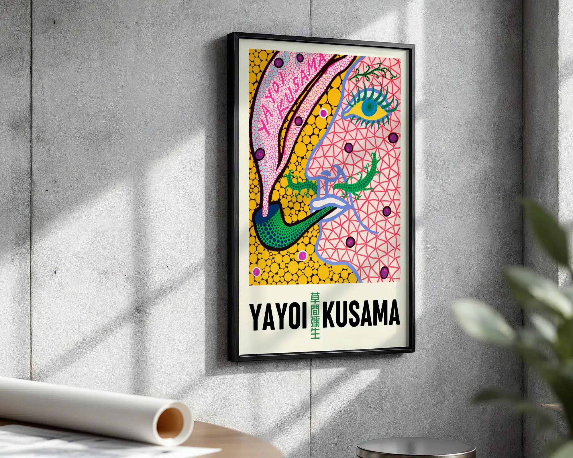 Yayoı Kusama Pembe Renk Dekoratif Tablo - Görsel 3