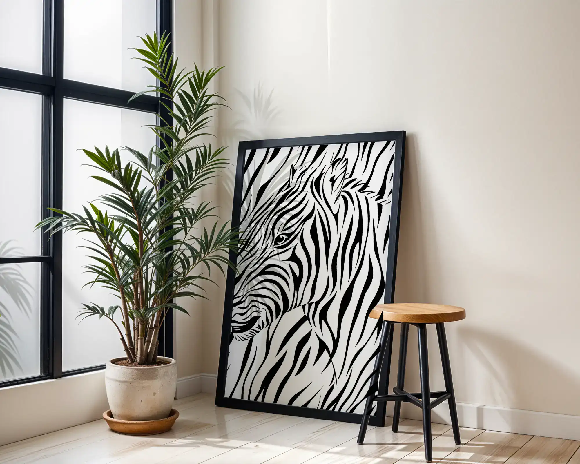 Kontur ve Göz Detay Dekoratif Tablo - Görsel 2