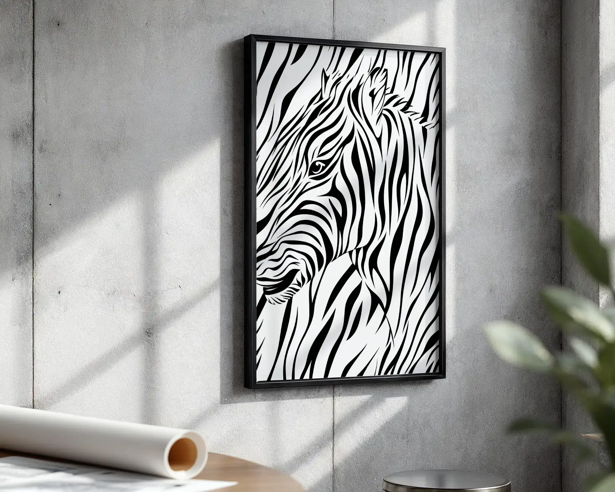 Kontur ve Göz Detay Dekoratif Tablo - Görsel 3