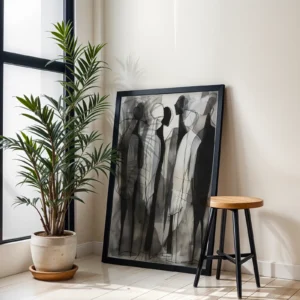 Alternative view of İnsan Silüetleri Dekoratif Tablo