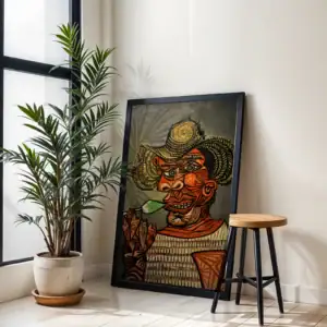 Alternative view of Kırmızı Şapka Detay Sanatsal Dekoratif Tablo