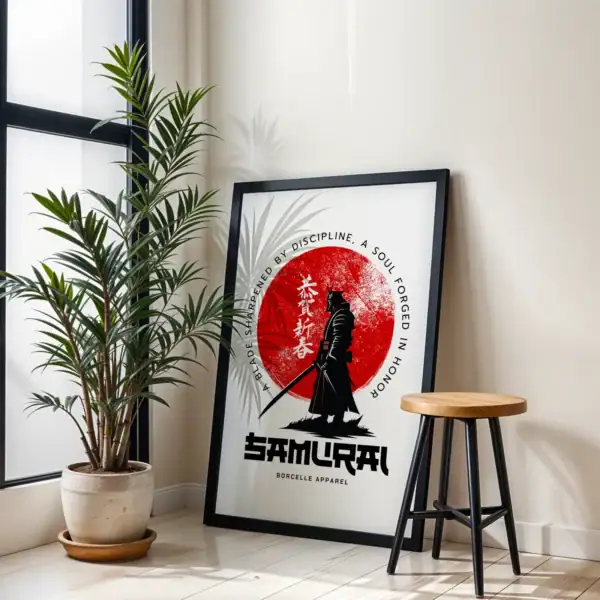 Alternative view of Dekoratif Samurai Tablosu