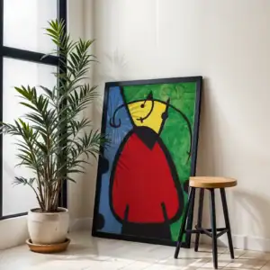 Alternative view of Sarı Kırmızı Mavi Detay Dekoratif Tablo