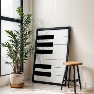 Alternative view of Piyano Dekoratif Tablo
