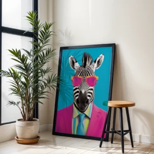 Alternative view of Yakışıklı Zebra Dekoratif Tablo