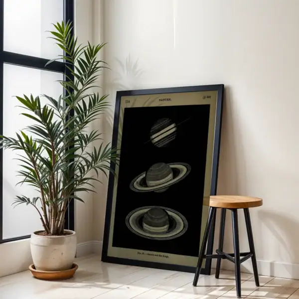 Alternative view of Saturn Uzay Dekoratif Tablo