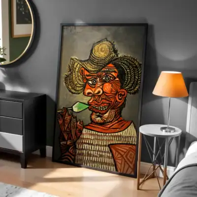 Kırmızı Şapka Detay Sanatsal Dekoratif Tablo