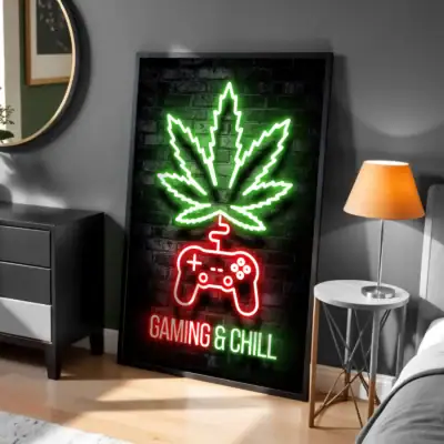 Gaming Chill Dekoratif Tablo