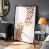 2'li Leopar Taç Detay Dekoratif Tablo