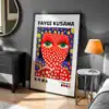 Yayoı Kusama Renkli Göz Detay Tablo