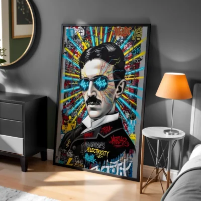 Tesla Dekoratif Tablo