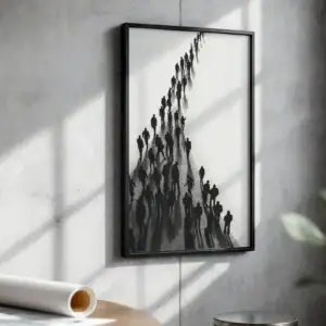 Alternative view of Siyah Beyaz İnsan Minimal Figürleri