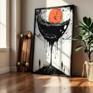 Alternative view of Ağaç ve Su Detay Maximalist Dekoratif Tablo