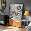 Bauhaus Modern Geometrik Desenler Dekoratif Tablo