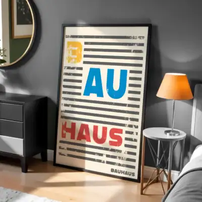Bauhaus Renkli Dekoratif Tablo