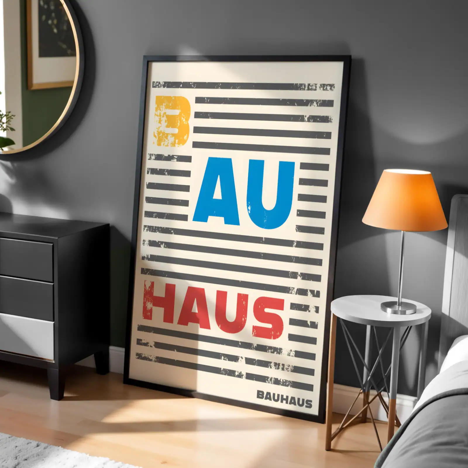 Bauhaus Renkli Dekoratif Tablo