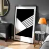 Bauhaus Renkli Geometri Dekoratif Tablo