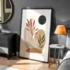 Boho Renkli Geometri Dekoratif Tablo
