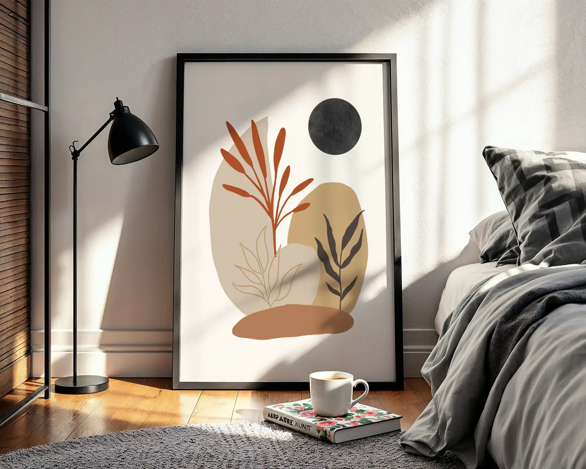 Boho Renkli Geometri Dekoratif Tablo - Görsel 3