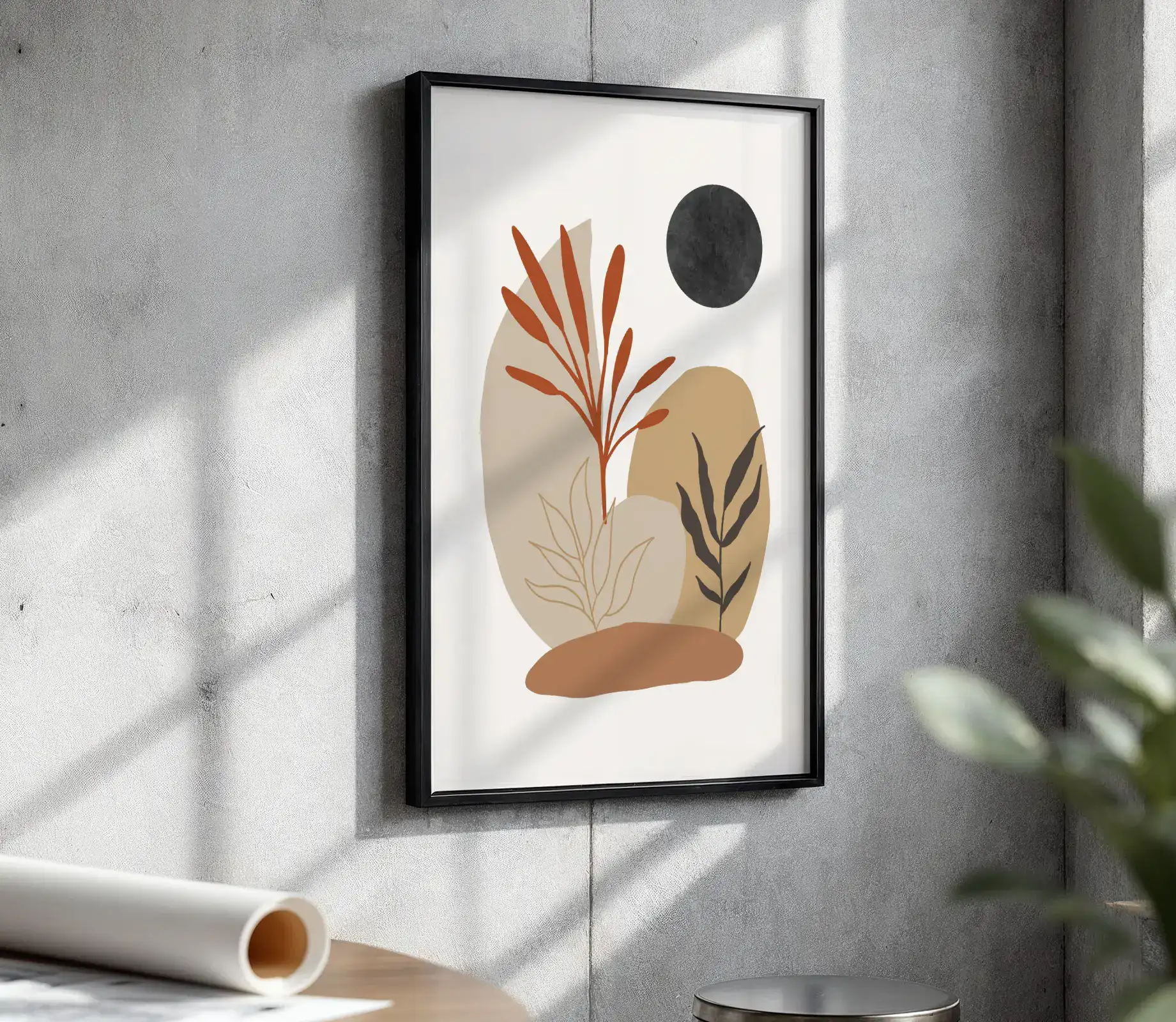 Boho Renkli Geometri Dekoratif Tablo - Görsel 4