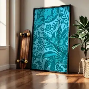 Alternative view of Çiçek Deseni Zarif Renkli Tasarım Dekoratif Tablo