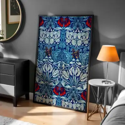 Çiçekler Geleneksel Desen Modern Dokunuş Dekoratif Tablo