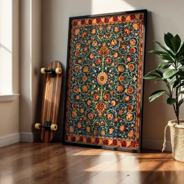 Alternative view of Çiçekler ve Renkler Sıcak Bir Tasarım Dekoratif Tablo