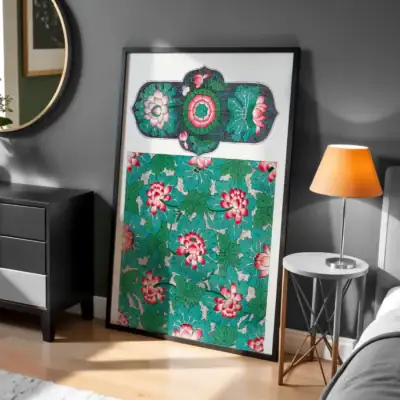 Çiçekli Desenler Zarafet Dekoratif Tablo