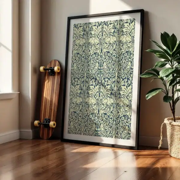 Alternative view of Doğa ve Çiçek Uyumu Geleneksel Tasarım Dekoratif Tablo