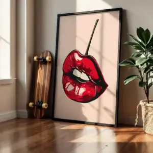 Alternative view of Dudak Detay Dekoratif Tablo