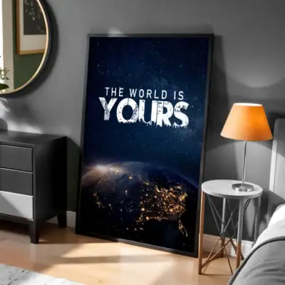 Dünya Seninle, Sonsuz Huzur Dekoratif Tablo