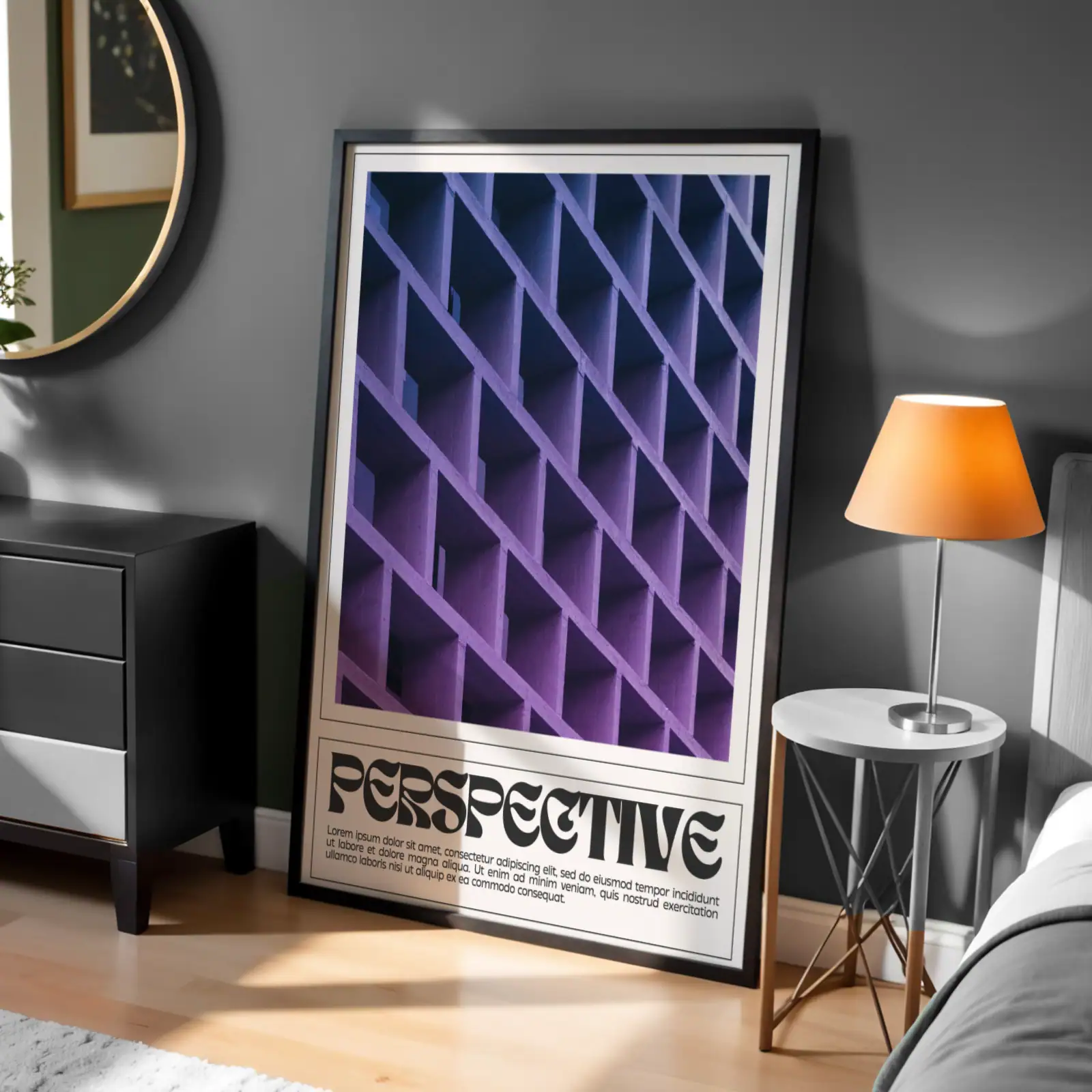 Gelecek Vizyonları, Renkli Geometriler Dekoratif Tablo