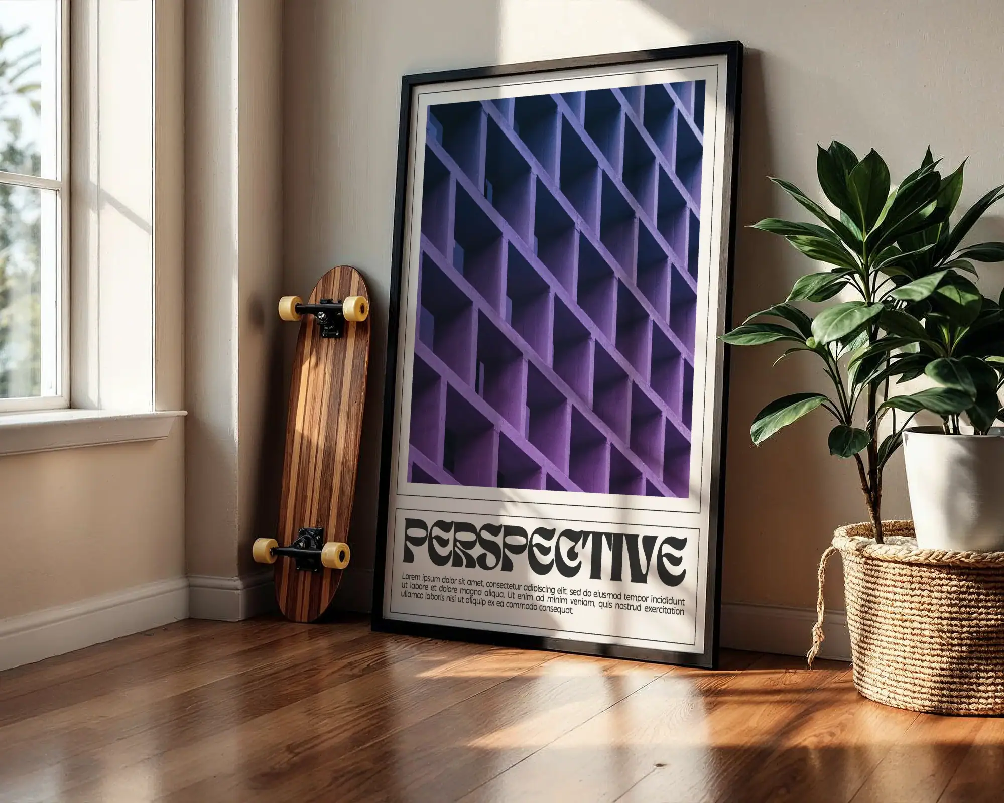 Gelecek Vizyonları, Renkli Geometriler Dekoratif Tablo - Görsel 2