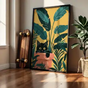 Alternative view of Gizli Kedi Dekoratif Tablo