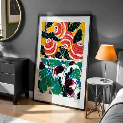 Güller ve Çiçekler Dekoratif Tablo