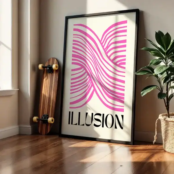 Alternative view of İllüzyon Modern Sanat Dekoratif Tablo