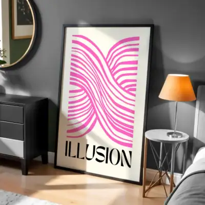 İllüzyon Modern Sanat Dekoratif Tablo
