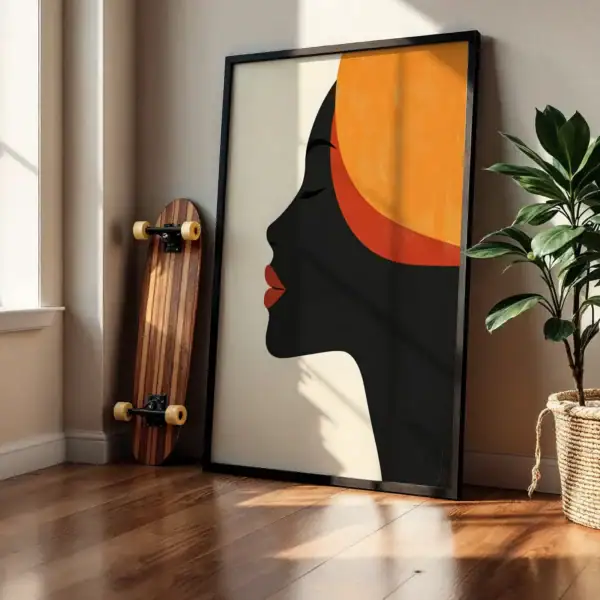Alternative view of Kadın Silüeti Dekoratif Tablo